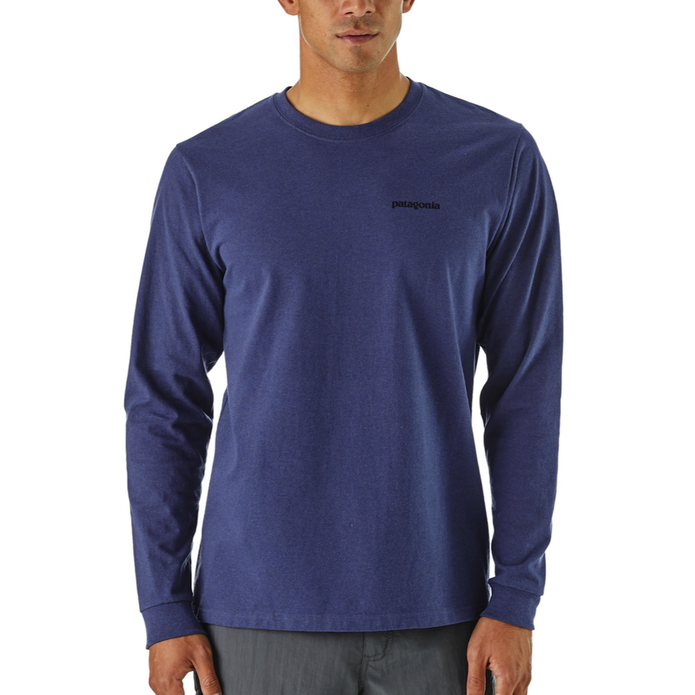 Polera L/S Fitz Roy Trout Responsibili-Tee Hombre Azul - Imagen 2