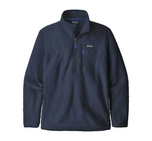 Polar Retro Pile Pullover Hombre Azul