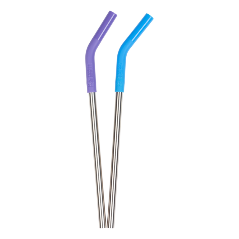 Pack de 2 Bombillas de Acero Inoxidable Multicolor
