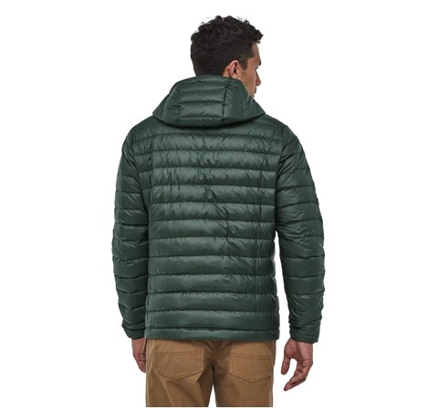 Parka Pluma Down Sweater Hoody Hombre Verde - Imagen 2