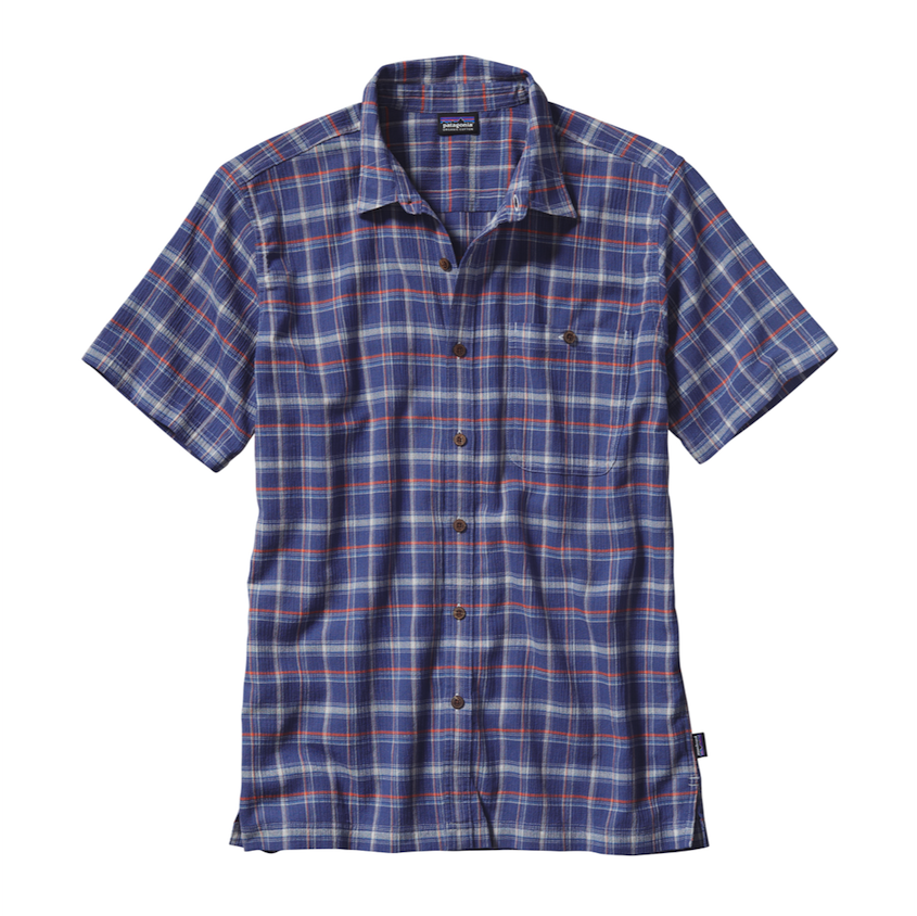 Camisa Manga Corta A/C Traveller Hombre Azul