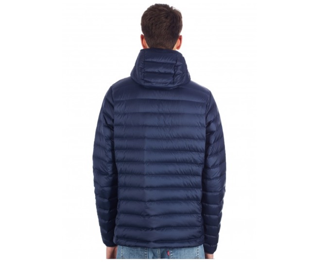 Parka Pluma Down Sweater Hoody Hombre Azul - Imagen 3
