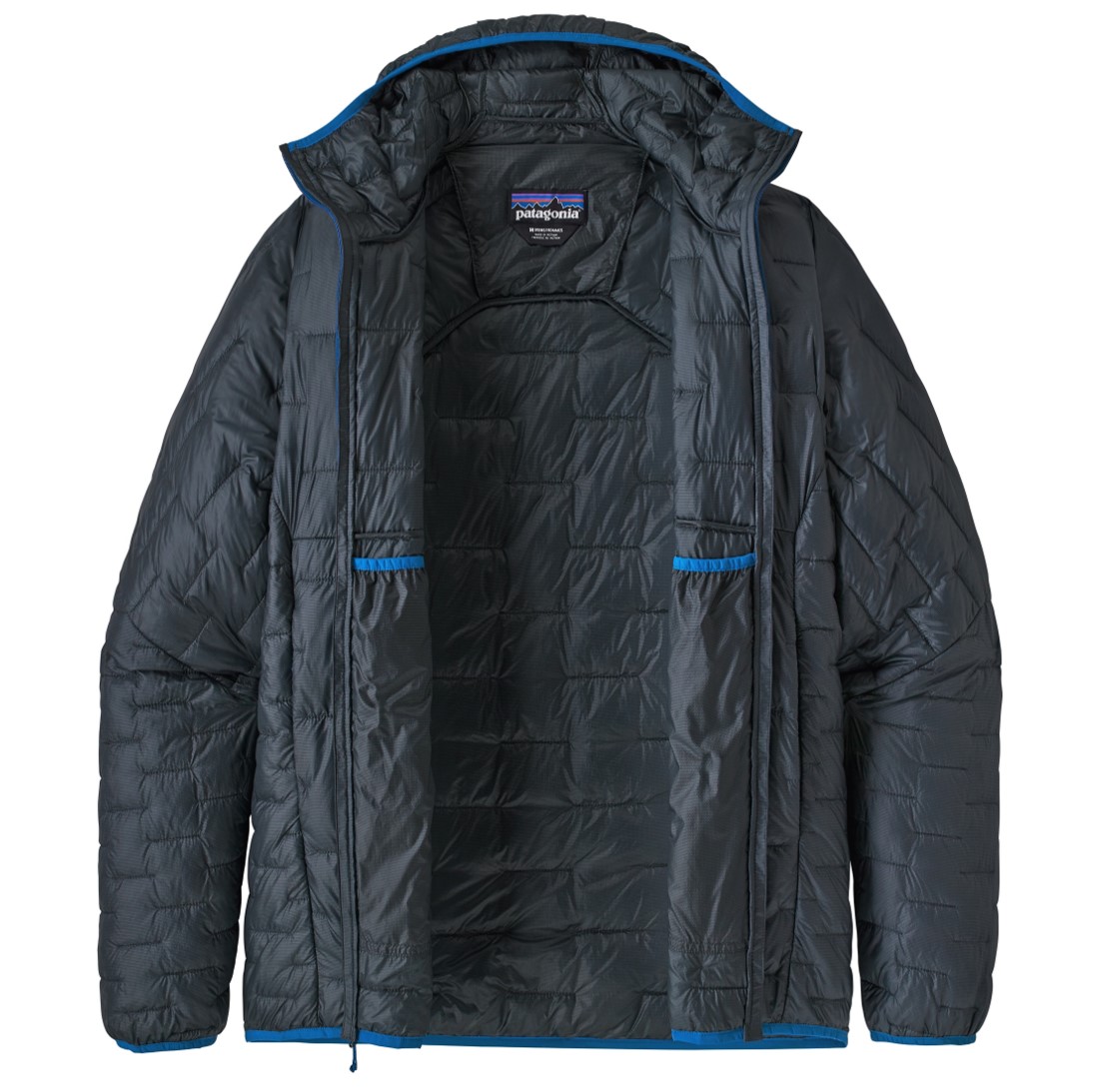 Parka Sintética Micro Puff Hoody Hombre Azul - Imagen 2
