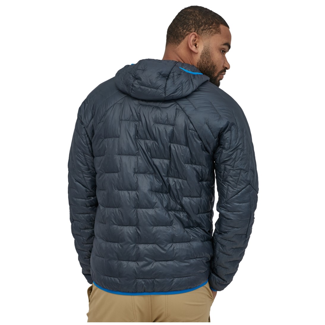 Parka Sintética Micro Puff Hoody Hombre Azul - Imagen 4