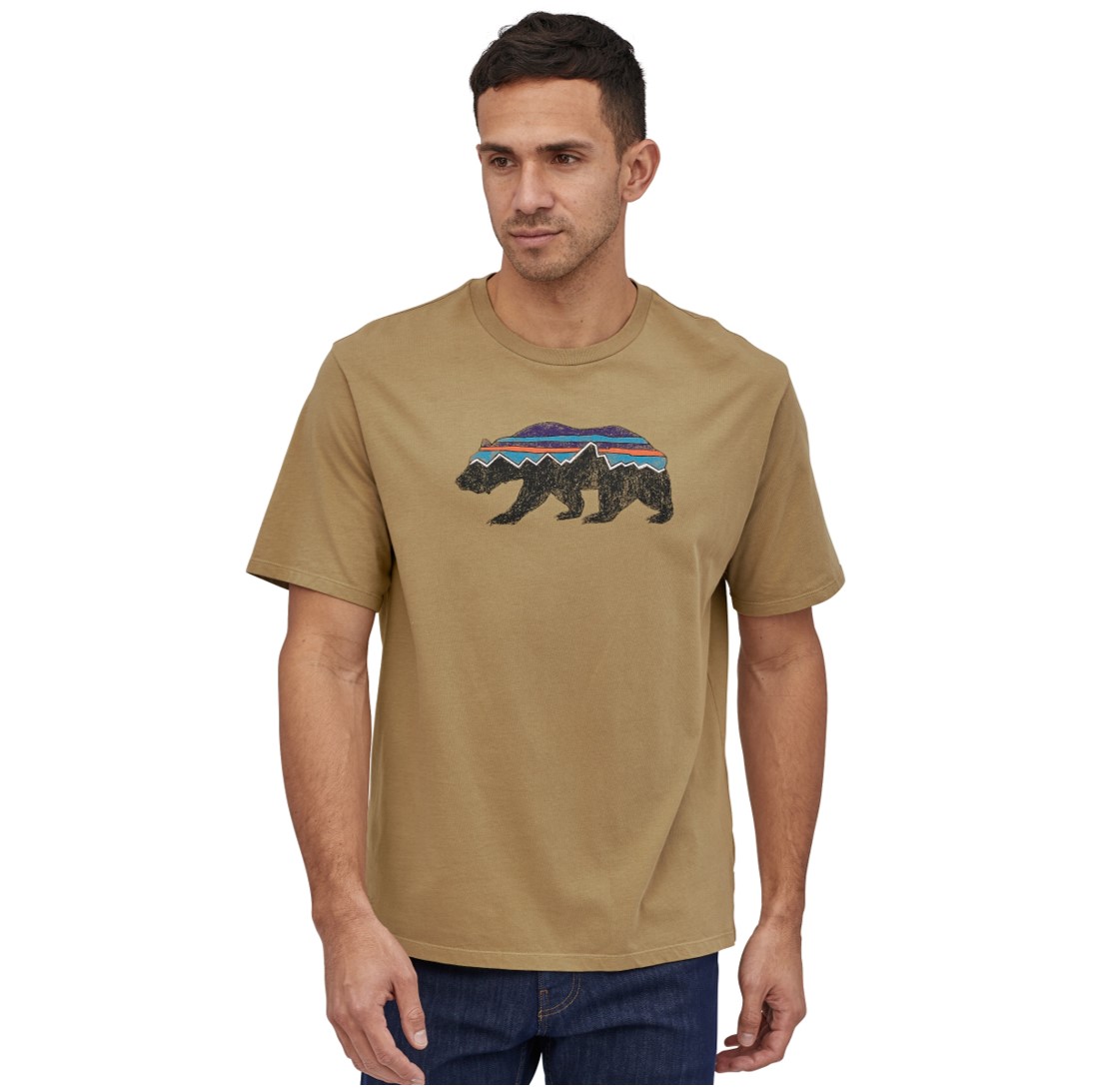 Polera Fitz Roy Bear Scope Organic Hombre Café - Imagen 2