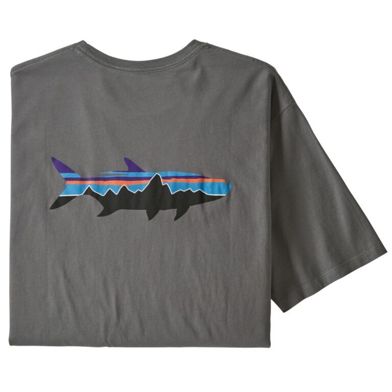 Polera Fitz Roy Fish Organic Hombre Gris