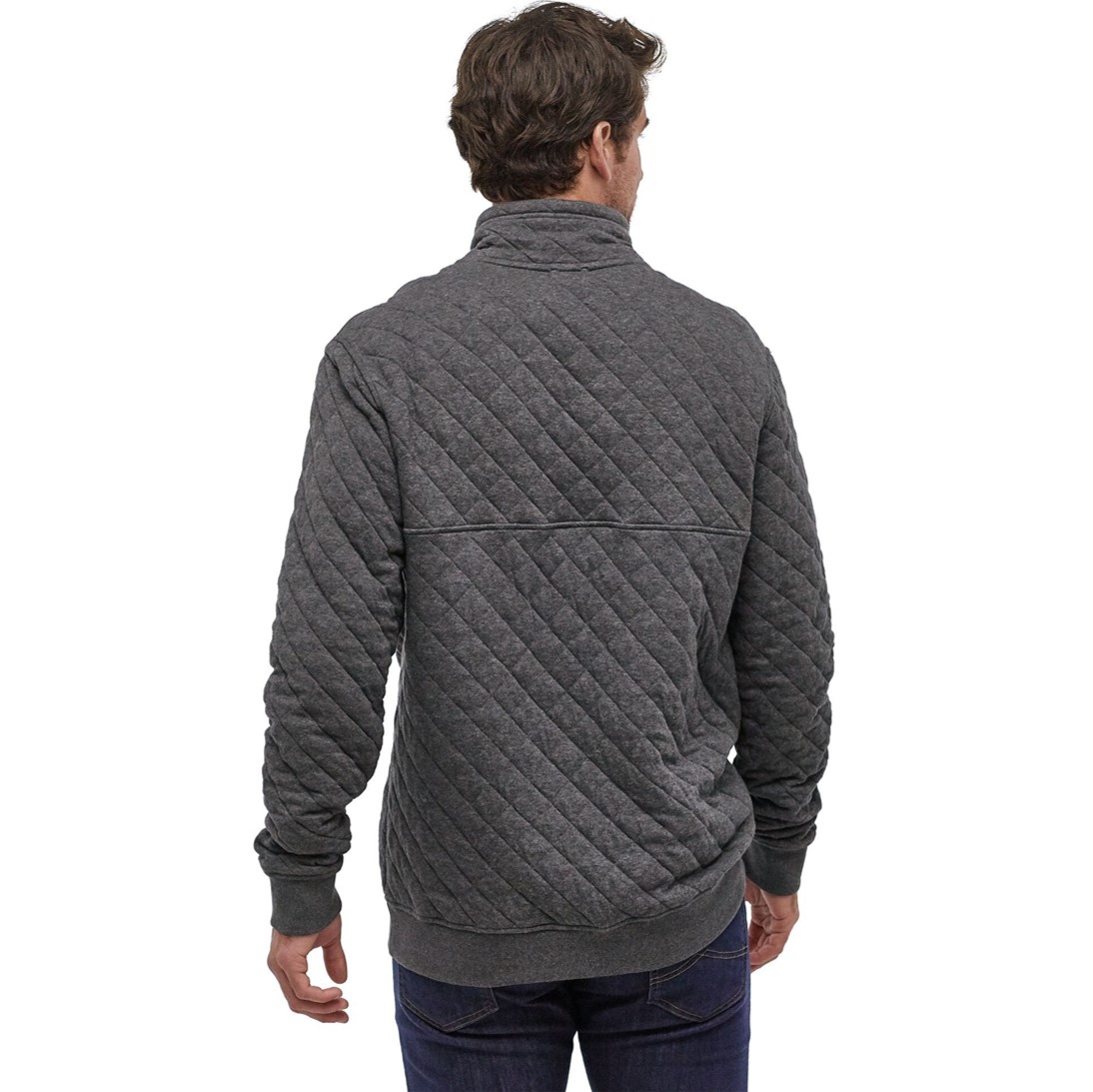 Polerón Organic Cotton Quilt Snap-T P/O Hombre Gris - Imagen 3