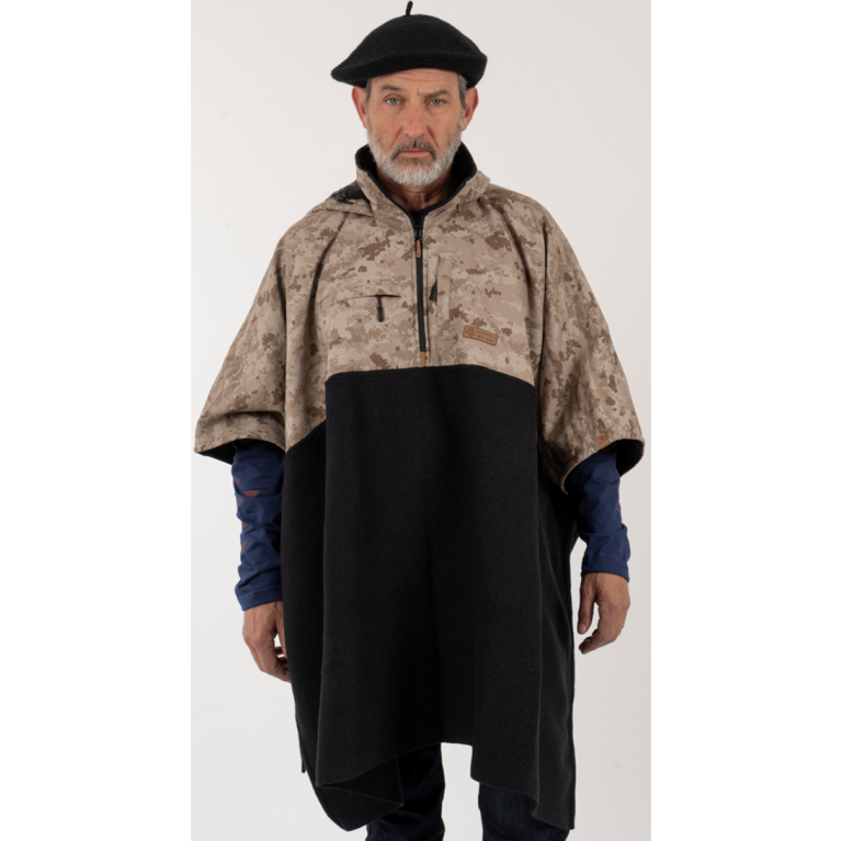 Poncho Taita Unisex Camo/Café