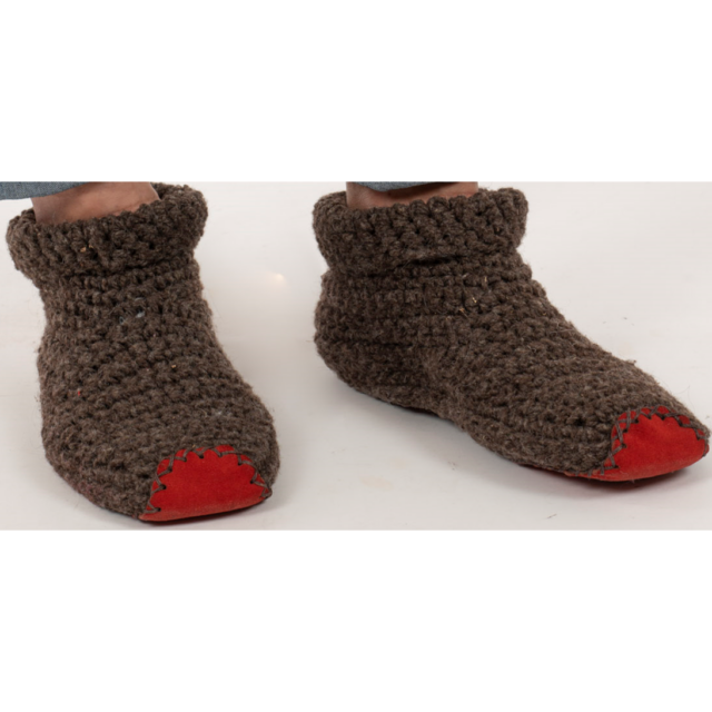 Pantuflas Unisex Kran Café/Rojo