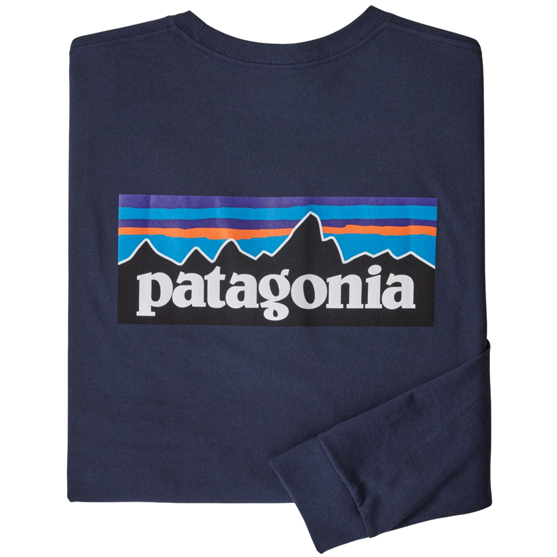 Polera Manga Larga P/6 Logo Responsibili-tee Hombre Azul