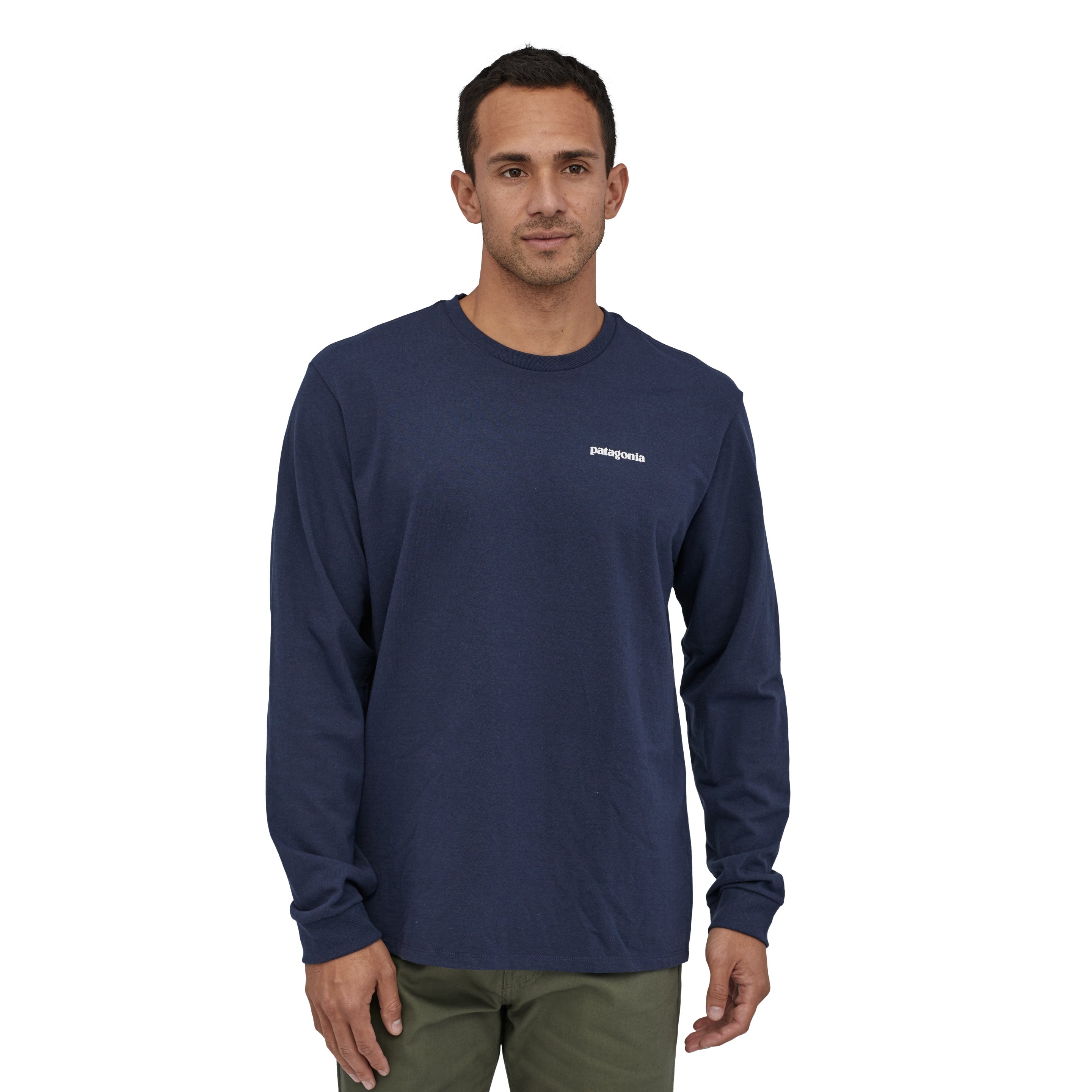 Polera Manga Larga P/6 Logo Responsibili-tee Hombre Azul - Imagen 2