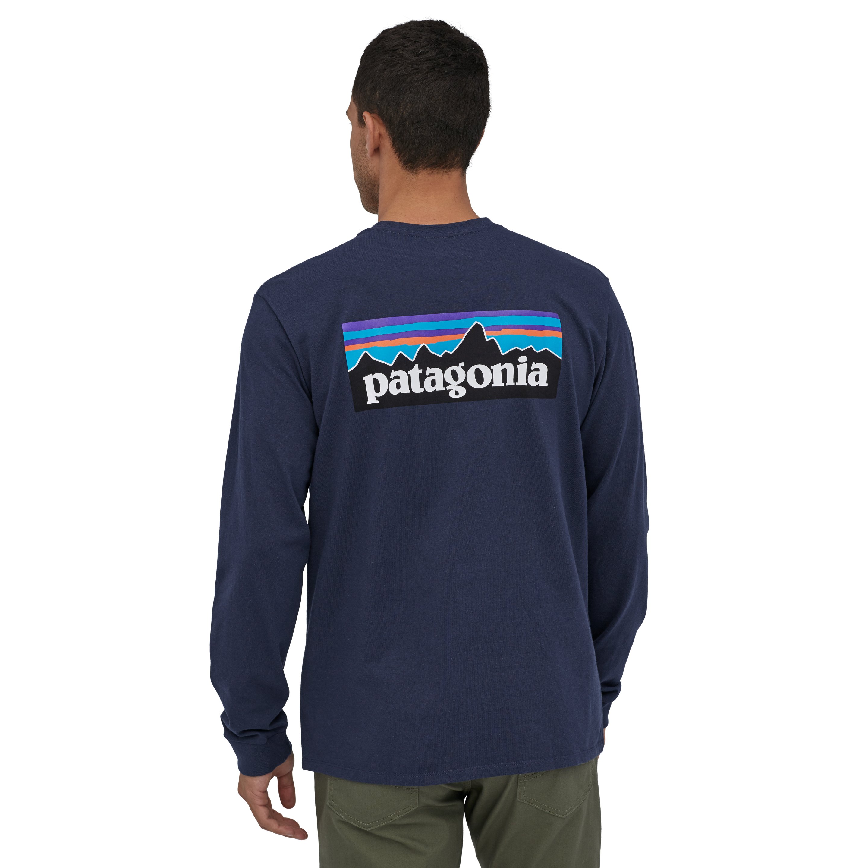 Polera Manga Larga P/6 Logo Responsibili-tee Hombre Azul - Imagen 3