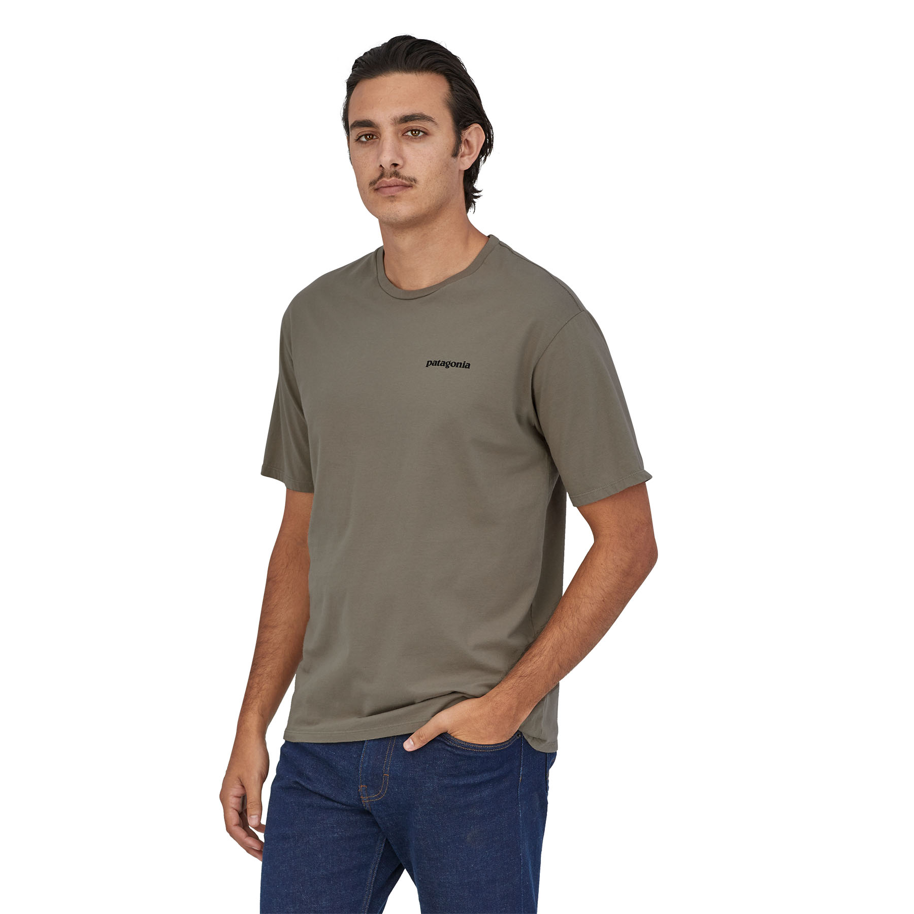 Polera Hombre Home Water Trout Organic - Verde - Imagen 2