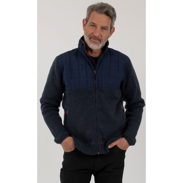 Bomber Hibrido Herrtschiske Hombre Azul