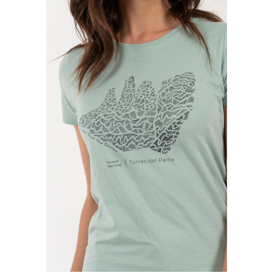 Polera Torres del Paine Mujer - Verde - Imagen 4