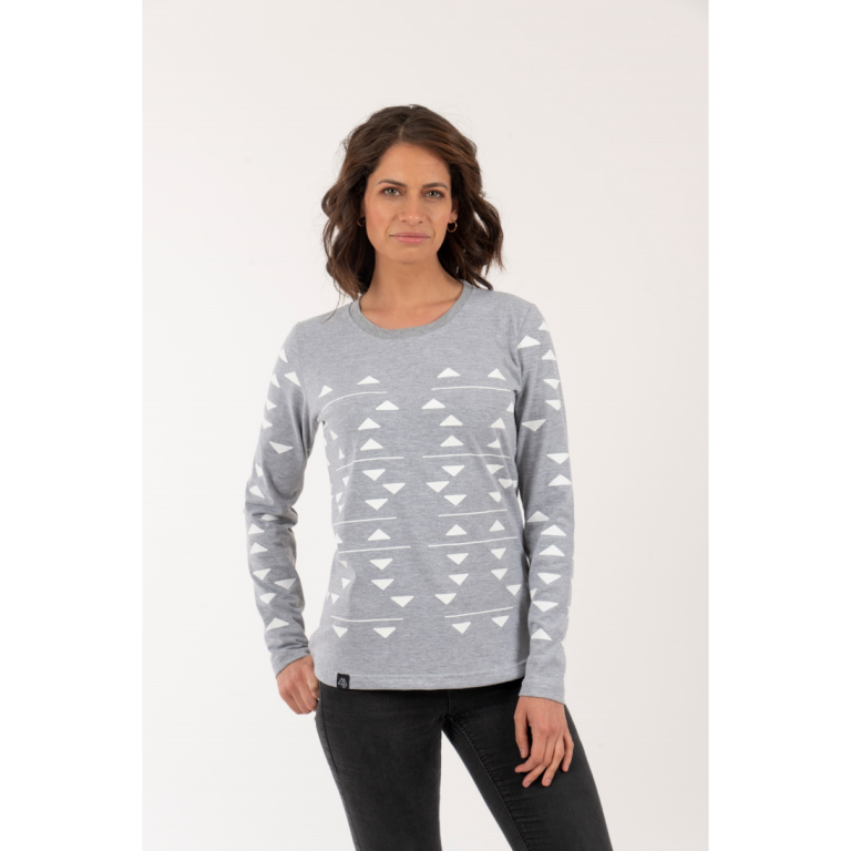 Polera Triangulos Mujer - Gris