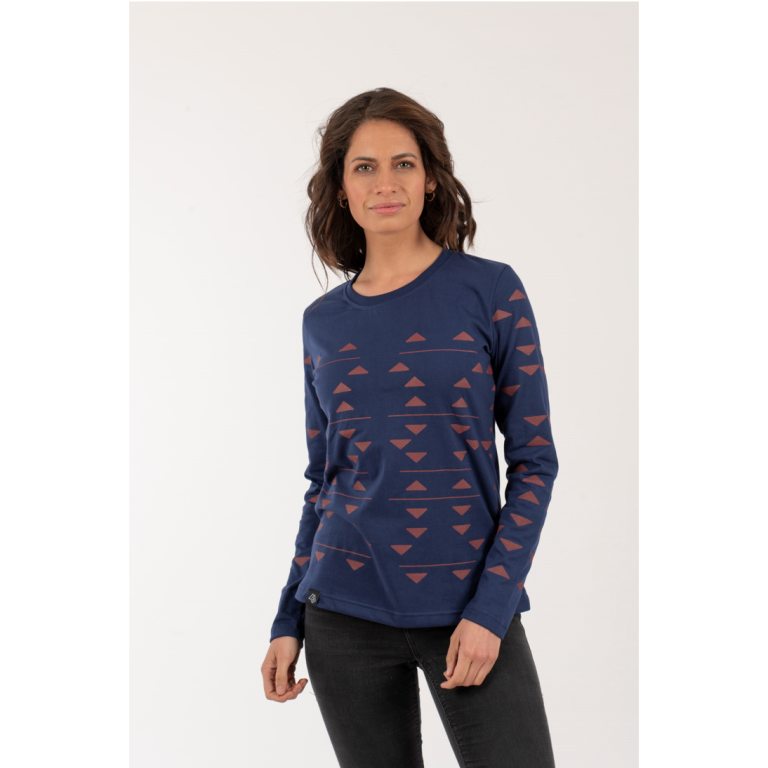 Polera Triangulos Mujer - Azul