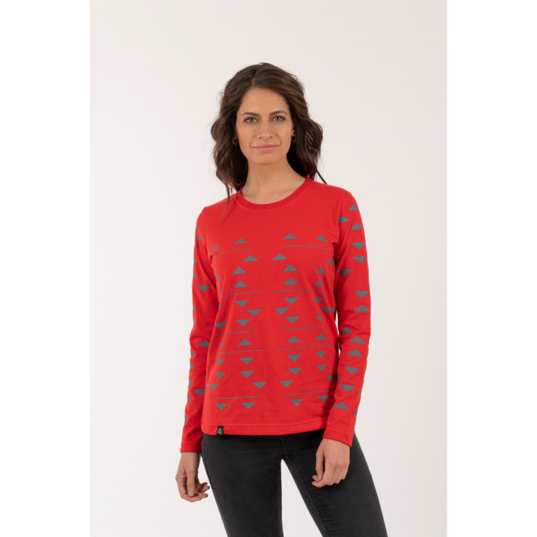 Polera Triangulos Mujer - Rojo